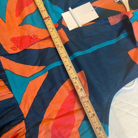 NWT MODAPOSA Cadenza Dress in Moroccan Picturesque Small 100% Cotton Sundress - Picture 11 of 12